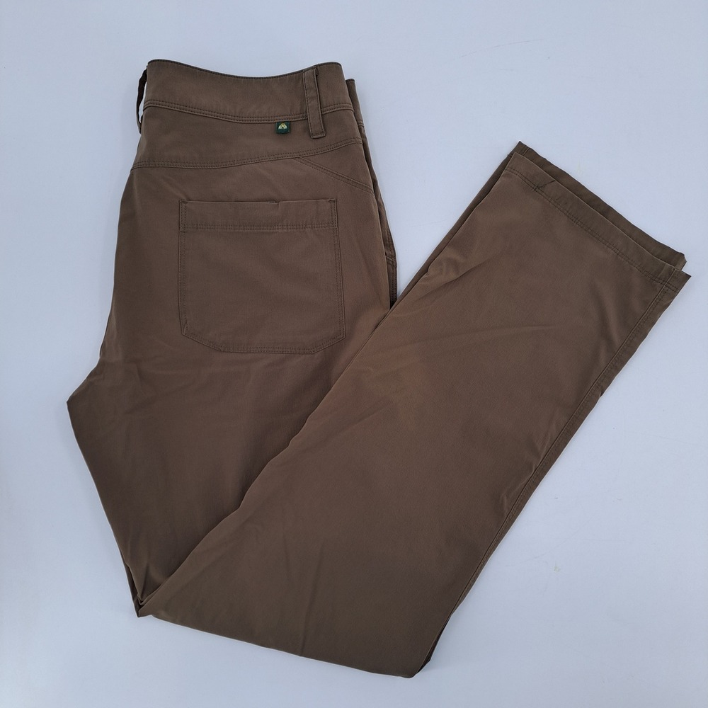 EMS Eastern Mountain Sports Hiking Pants Mens 34x32 Nylon Spandex Brown Stretch